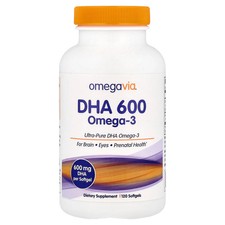 DHA 600 Omega-3, 600 mg, 120 Softgels