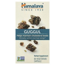 Himalaya Guggul 60 Vegetarian Capsules Dairy-Free, Gluten-Free, GMP Quality