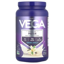 Essential Plant-Based Protein, Creamy Vanilla, 2 lb 0.5 oz (920 g)