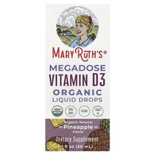 Megadose Vitamin D3 Organic Liquid Drops, Pineapple, 1 fl oz (30 ml)