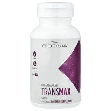 Biotivia Transmax 500 mg 60 Capsules Gluten-Free, GMP Quality Assured, Halal,