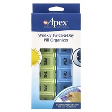 Weekly Twice-A-Day Pill Organizer, 1 Pill Organizer