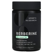 Berberine With Coconut Oil, 500 mg, 90 Softgels