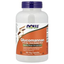 Now Foods Glucomannan 575 mg 180 Capsules GMP Quality Assured