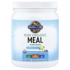 RAW Organic Meal Replacement Shake, Vanilla, 18.52 oz (525 g)