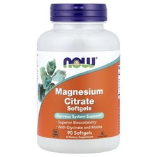 Magnesium Citrate, 90 Softgels (133 mg per Softgel)