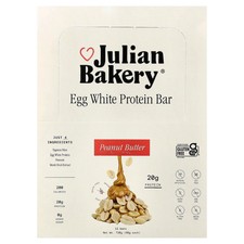 Egg White Protein Bar, Peanut Butter, 12 Bars, 2.1 oz (60 g) Each