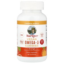 Vegan Omega-3 Gummies, Orange, 60 Gummies