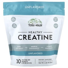 Healthy Creatine, Unflavored, 30 On-The-Go Packets, 0.18 oz (5.15 g) Each