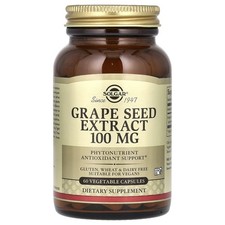 Grape Seed Extract, 100 mg, 60 Vegetable Capsules