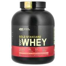 Gold Standard® 100% Whey, Strawberries & Cream, 4.99 lb (2.26 kg)