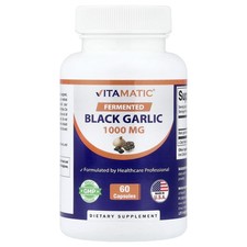 Fermented Black Garlic, 60 Capsules (500 mg per Capsule)