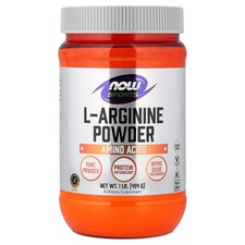Now Foods Sports L-Arginine Powder 1 lb 454 g GMP Quality Assured