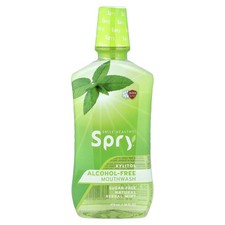 Spry® Mouth Wash, Alcohol-Free, Natural Herbal Mint, 16 fl oz (473 ml)