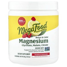 Relax & Calm Magnesium, Drink Mix, Raspberry Lemonade, 7.05 oz (200 g)