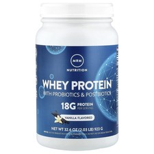 MRM Natural Whey Rich Vanilla 32 6 oz 923 g Gluten-Free, GMP Quality Assured,