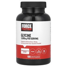 Glycine, 100 Vegetable Capsules (1,000 mg per Capsule)