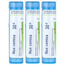 Nux Vomica 30C, 3 Tubes, Approx 80 Pellets Each