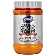 Now Foods Sports Micronized Creatine Monohydrate 1 1 lbs 500 g GMP Quality