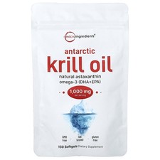 Antarctic Krill Oil, 150 Softgels (500 mg per Softgel)