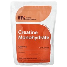 Creatine Monohydrate Powder, Unflavored, 2.2 lb (1 kg)