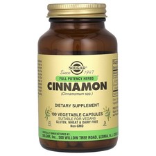 Full Potency Herbs, Cinnamon, 100 Vegetable Capsules