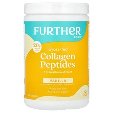 Grass-Fed Collagen Peptides + Tremella Mushroom, Vanilla, 10.37 oz (294 g)