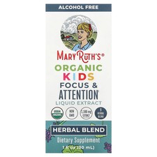 Organic Kids Focus & Attention Liquid Extract, Alcohol Free, 1 fl oz (30 ml)