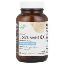 MyPure™, Lion's Mane 8X, Maximum Strength, 30 Vegi-Caps