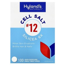 Cell Salt #12, Silicea 6X, 100 Quick-Dissolving Single Tablet
