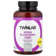 Twinlab Stress B-Complex Caps 100 Capsules No Artificial Colors, Yeast-Free