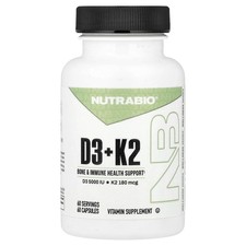 D3 + K2, 60 Capsules