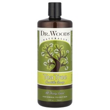 Dr Woods Tea Tree Castile Soap 32 fl oz 946 ml All-Natural, Cruelty-Free,