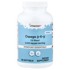 Omega 3-6-9 Oil Blend, 180 Softgels (1,000 mg per Softgel)