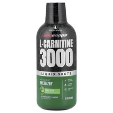L-Carnitine 3000 Liquid Shots, Green Apple, 16 fl oz (473 ml)