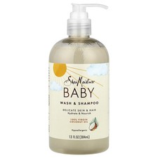Baby Wash & Shampoo, 100% Virgin Coconut Oil, 13 fl oz (384 ml)