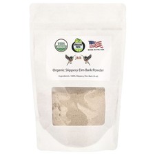 Organic Slippery Elm Bark Powder, 4 oz
