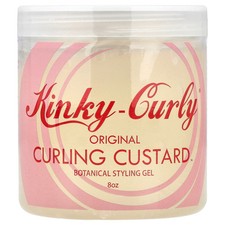 Kinky-Curly Original Curling Custard Natural Styling Gel 8 oz All-Natural,
