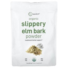 Organic Slippery Elm Bark Powder , 1 lb (454 g)