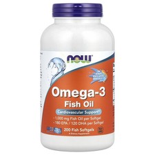 Omega-3 Fish Oil, 1,000 mg, 200 Fish Softgels