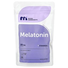 Melatonin, Strawberry, 20 mg, 400 Tablets