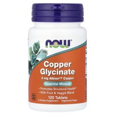 Copper Glycinate, 120 Tablets