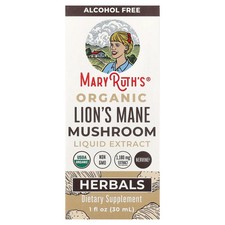 Organic Lion's Mane Mushroom Liquid Extract, Alcohol Free, 1 fl oz (30 ml)