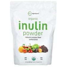 Organic Inulin Powder, Unflavored, 2.2 lb (998 g)
