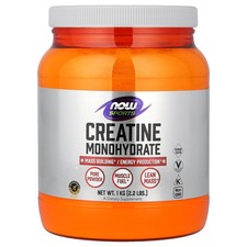 Now Foods Sports Creatine Monohydrate Pure Powder 2 2 lbs 1 kg GMP Quality