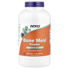 Now Foods Bone Meal Powder 1 lb 454 g GMP Quality Assured