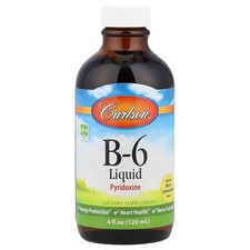 Carlson Labs B-6 Liquid 4 fl oz 120 ml Gluten-Free, Milk-Free, Soy-Free,