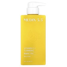 Body Cream, Vitamin C + Turmeric, 15 fl oz (444 ml)