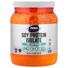 Now Foods,Sports  Soy Protein Isolate, Natural Unflavored, 1.2 lbs  544 g