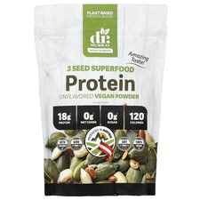 3 Seed Superfood Protein Vegan Powder, Unflavored, 16 oz (435.5 g)